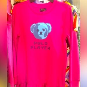Girls Polo Bear Fleece Dress